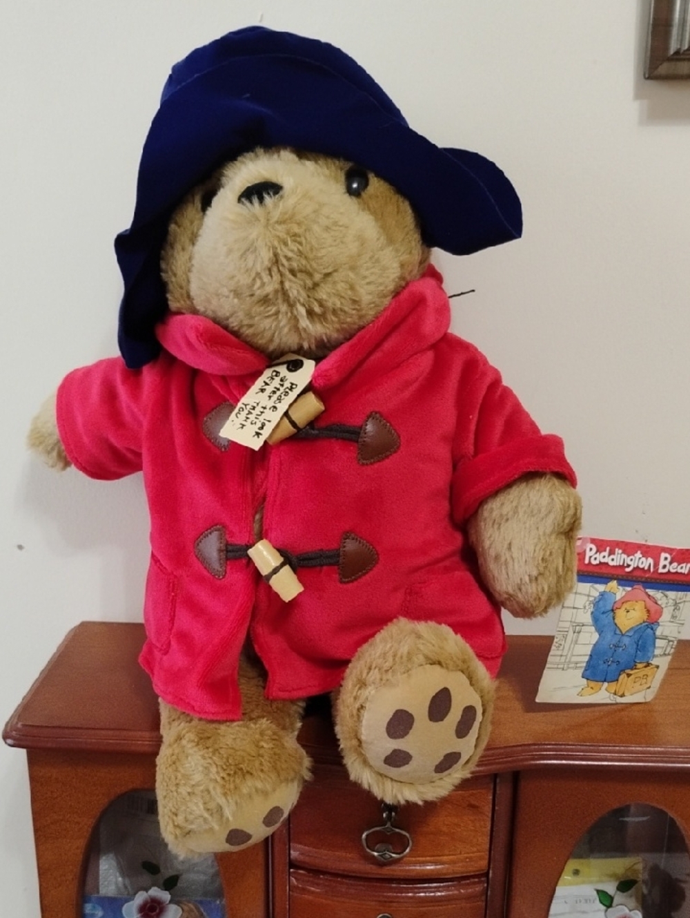 Vintage Paddington Bear-Style Plush Bear 14"